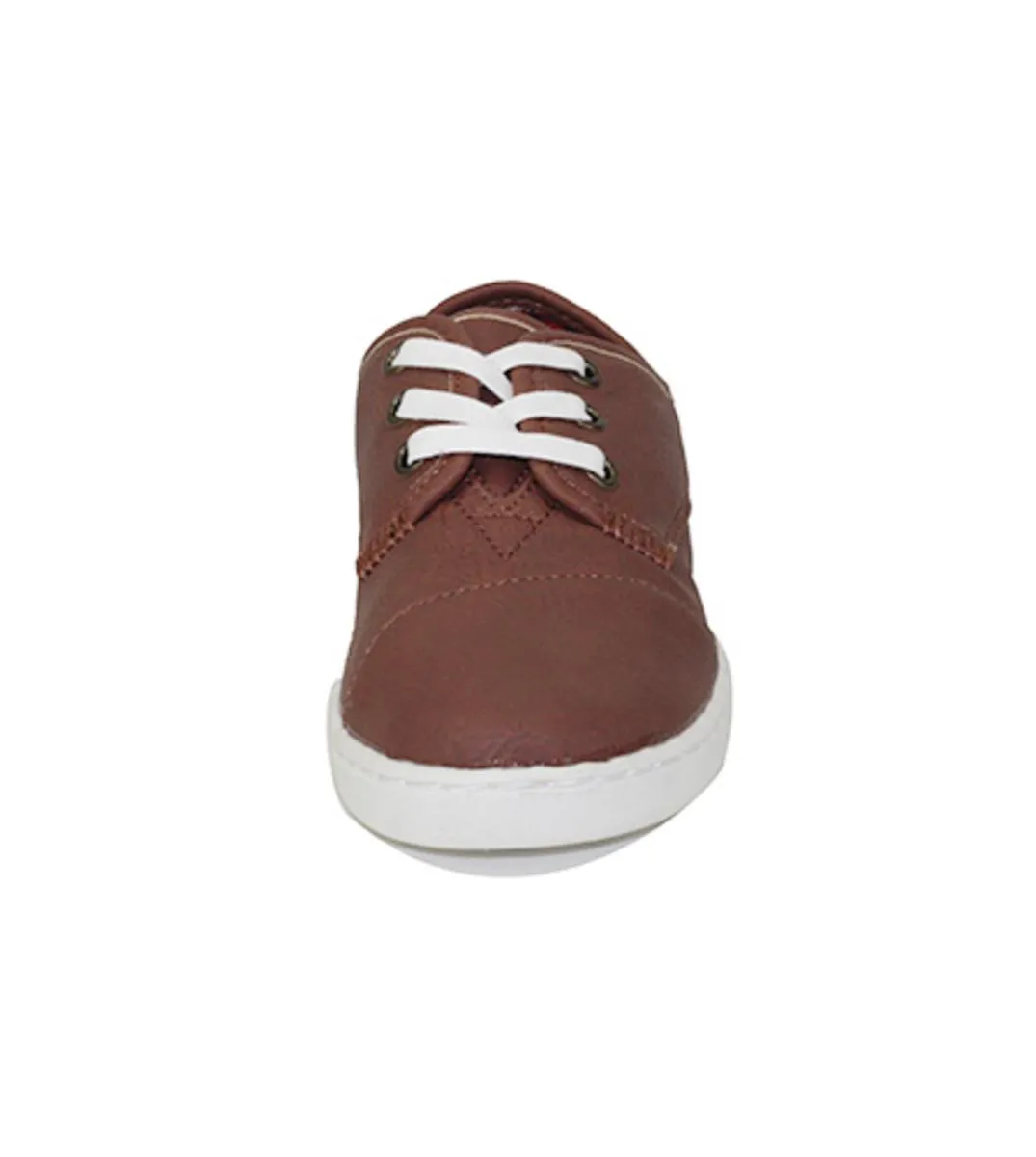 Toms for Kids: Paseo Brown Synthetic Leather