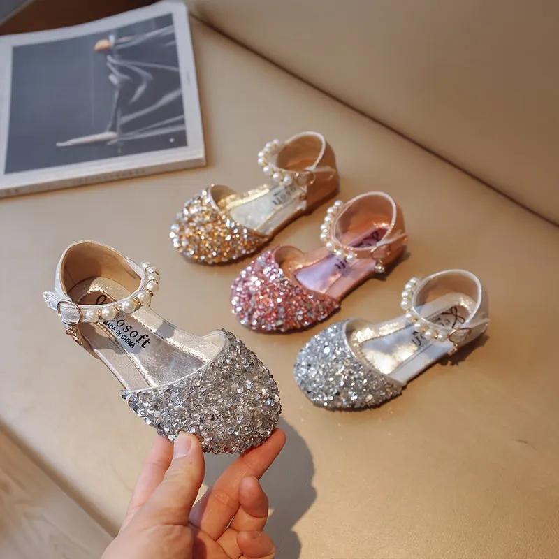 Trendy Elegant Shiny Sandals for Girls Party Shoes, FS