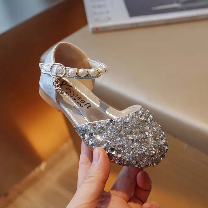 Trendy Elegant Shiny Sandals for Girls Party Shoes, FS