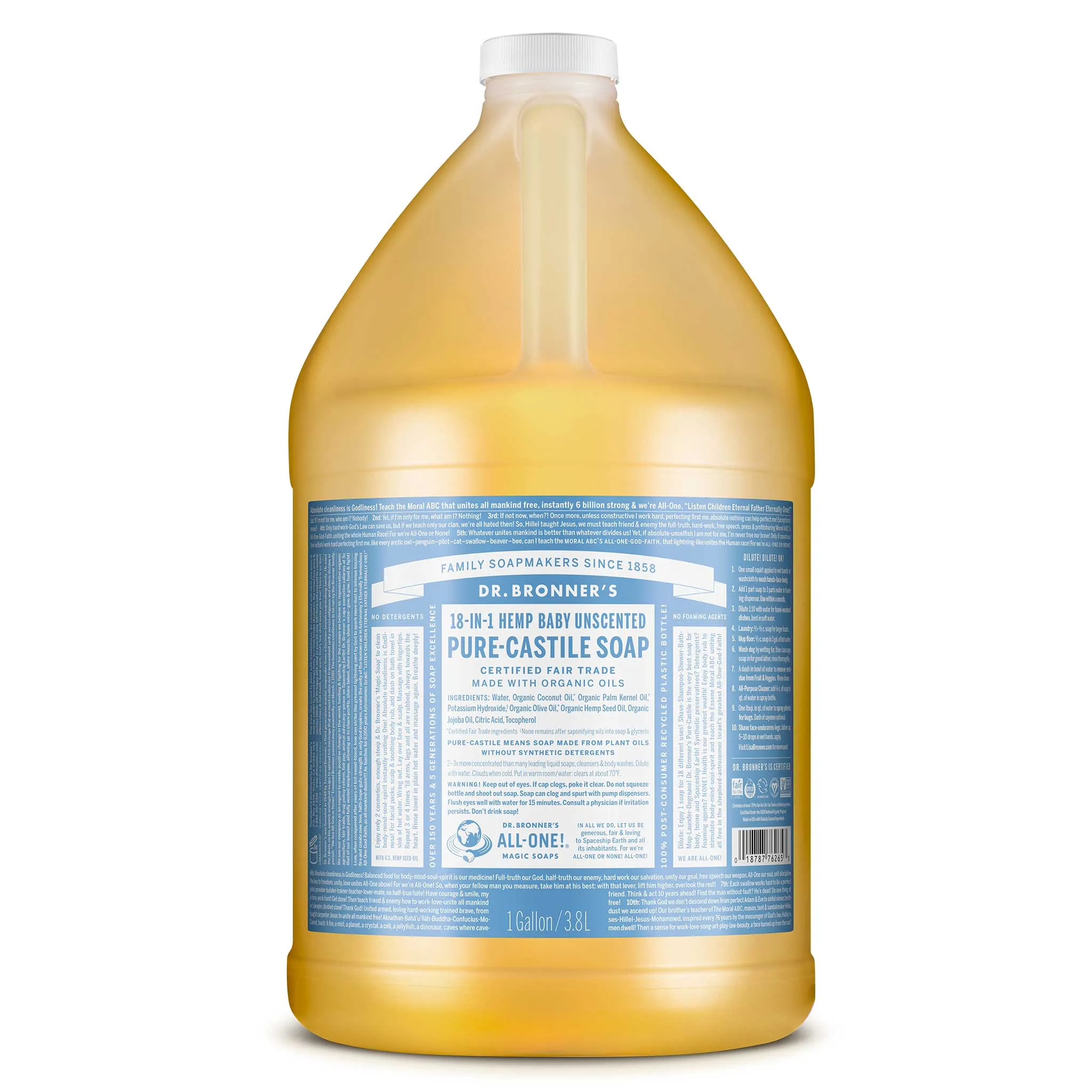 Unscented - Pure-Castile Liquid Soap