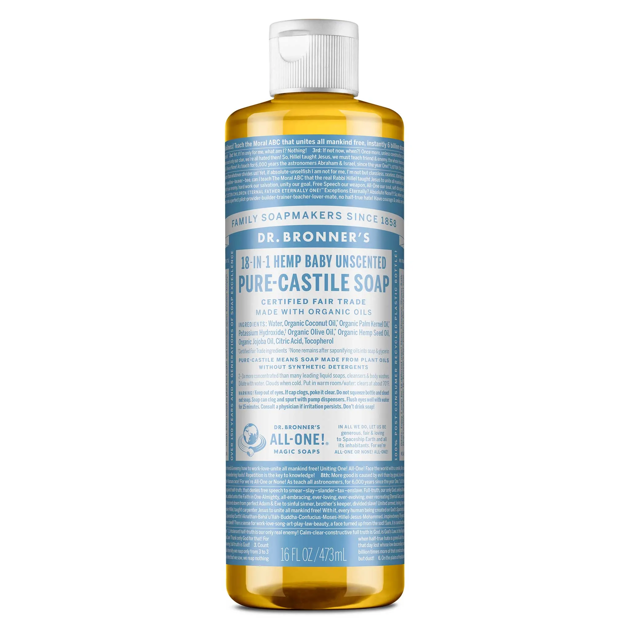 Unscented - Pure-Castile Liquid Soap