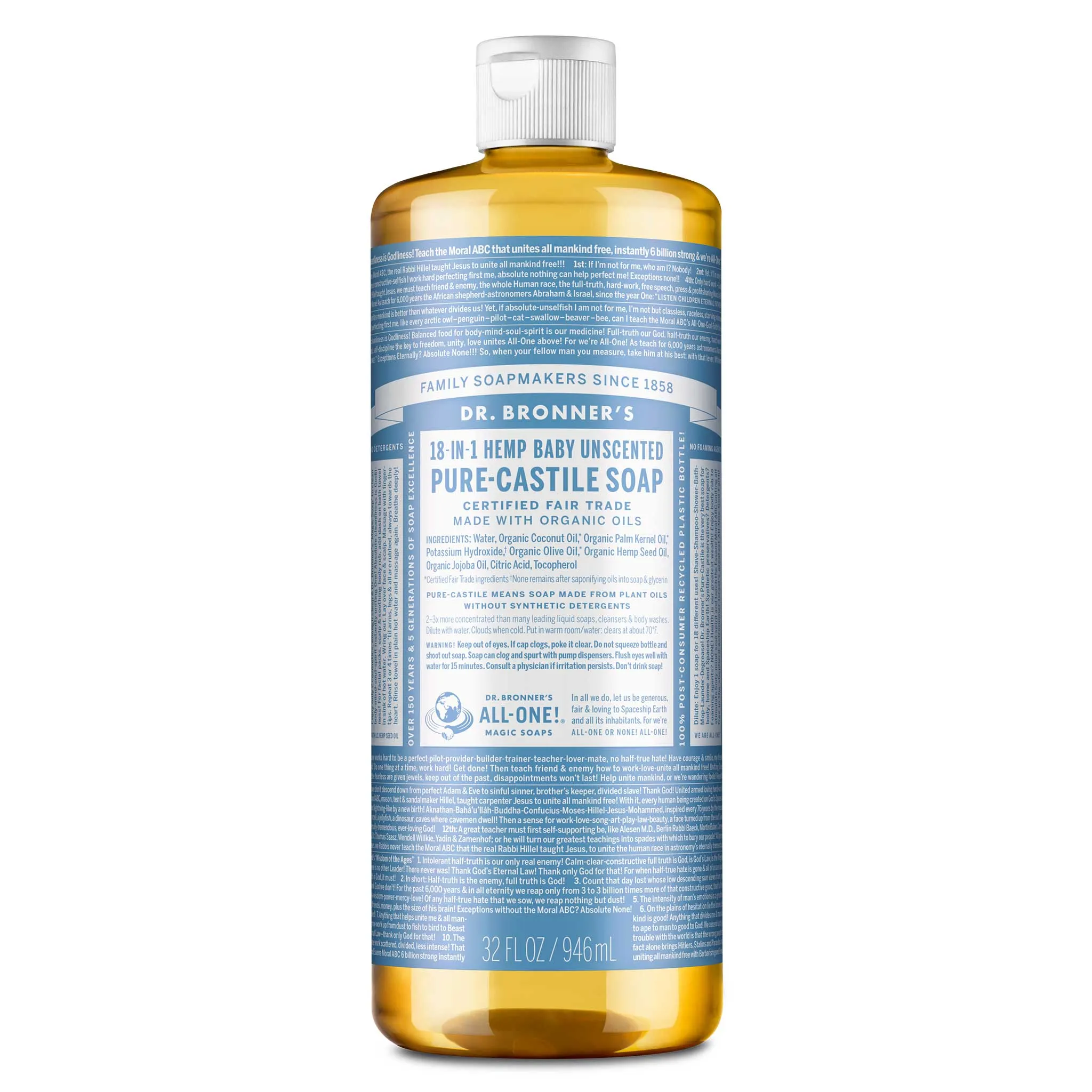 Unscented - Pure-Castile Liquid Soap