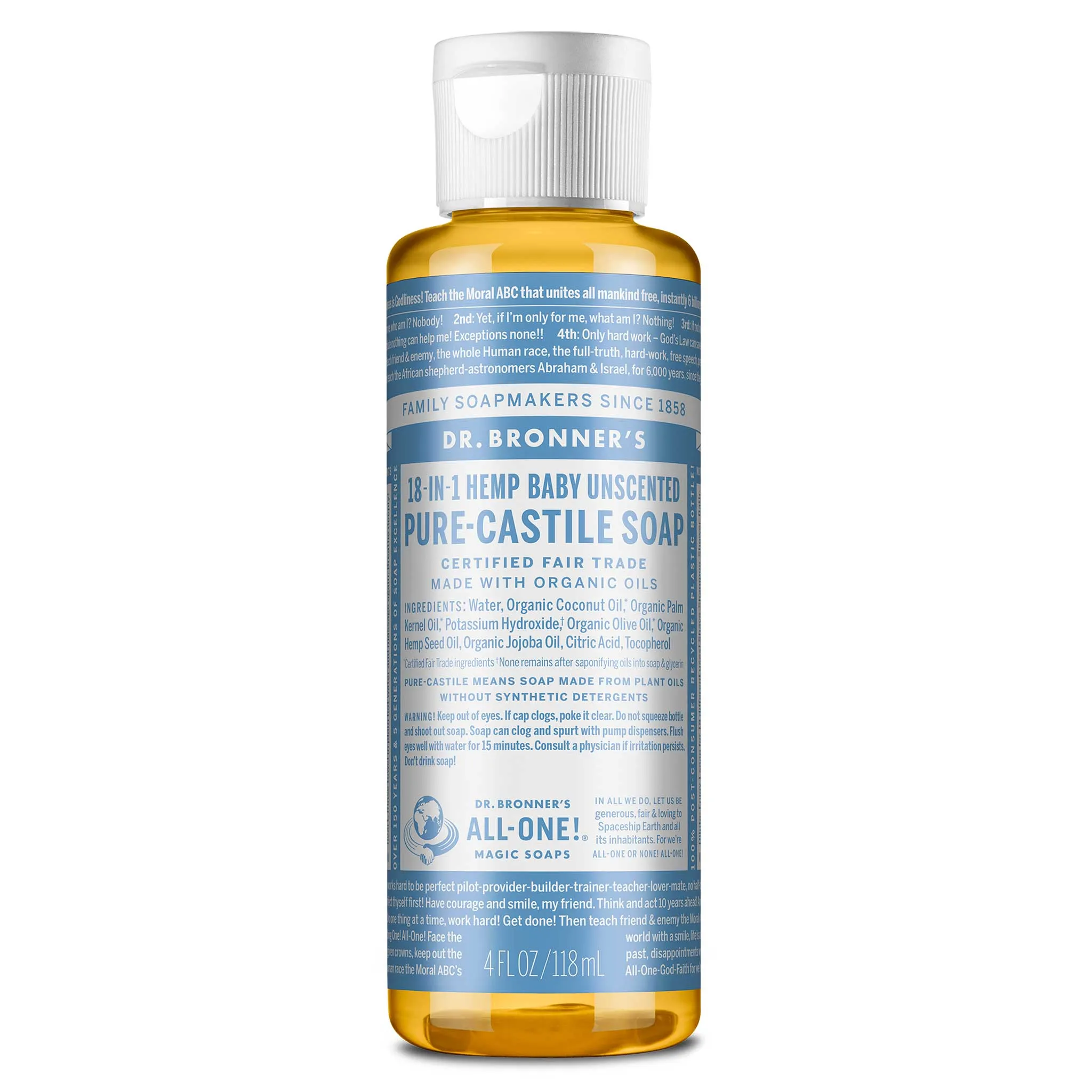 Unscented - Pure-Castile Liquid Soap
