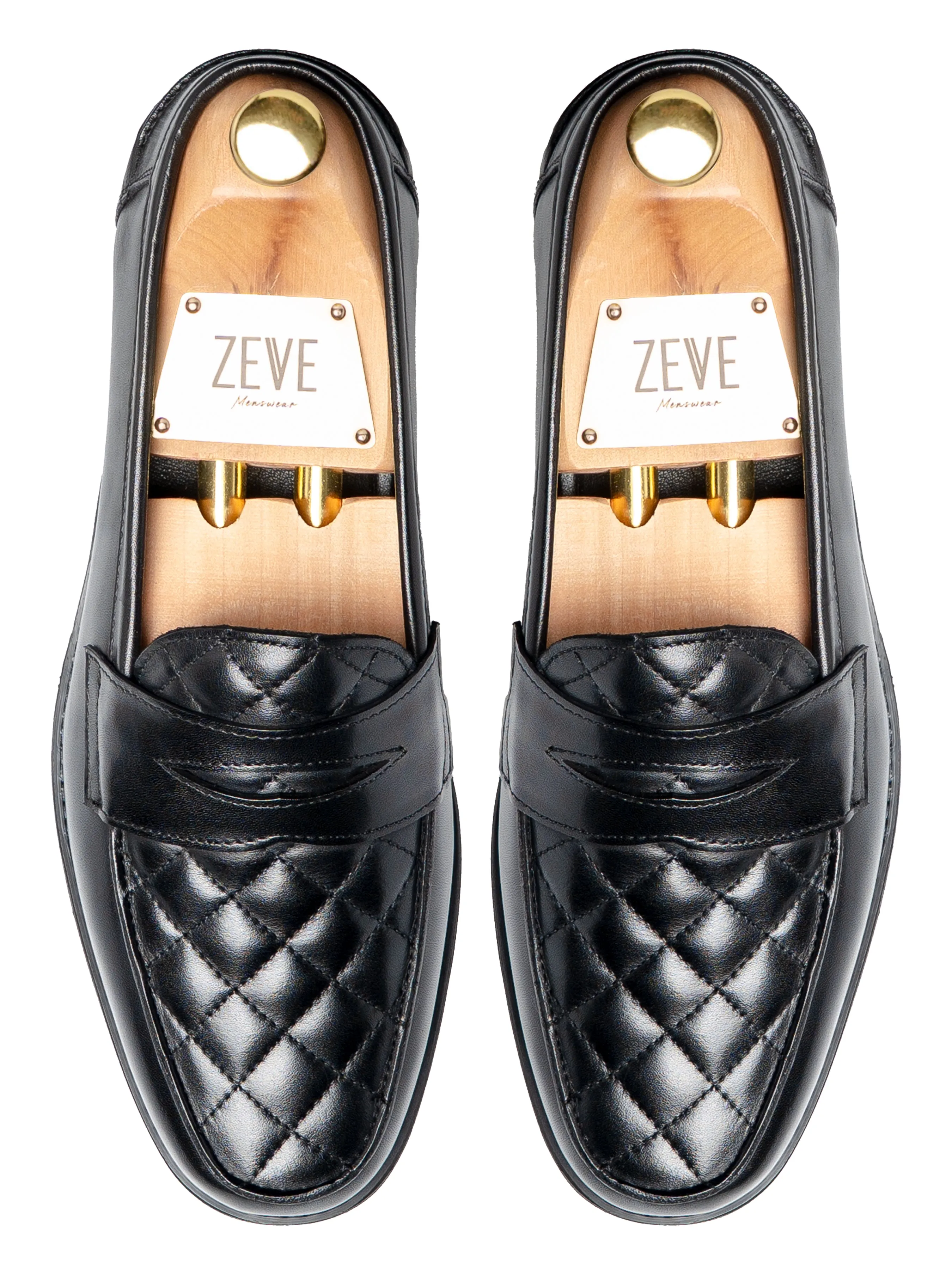Vadillo Penny Loafer - Solid Black Leather (Eva Combat)