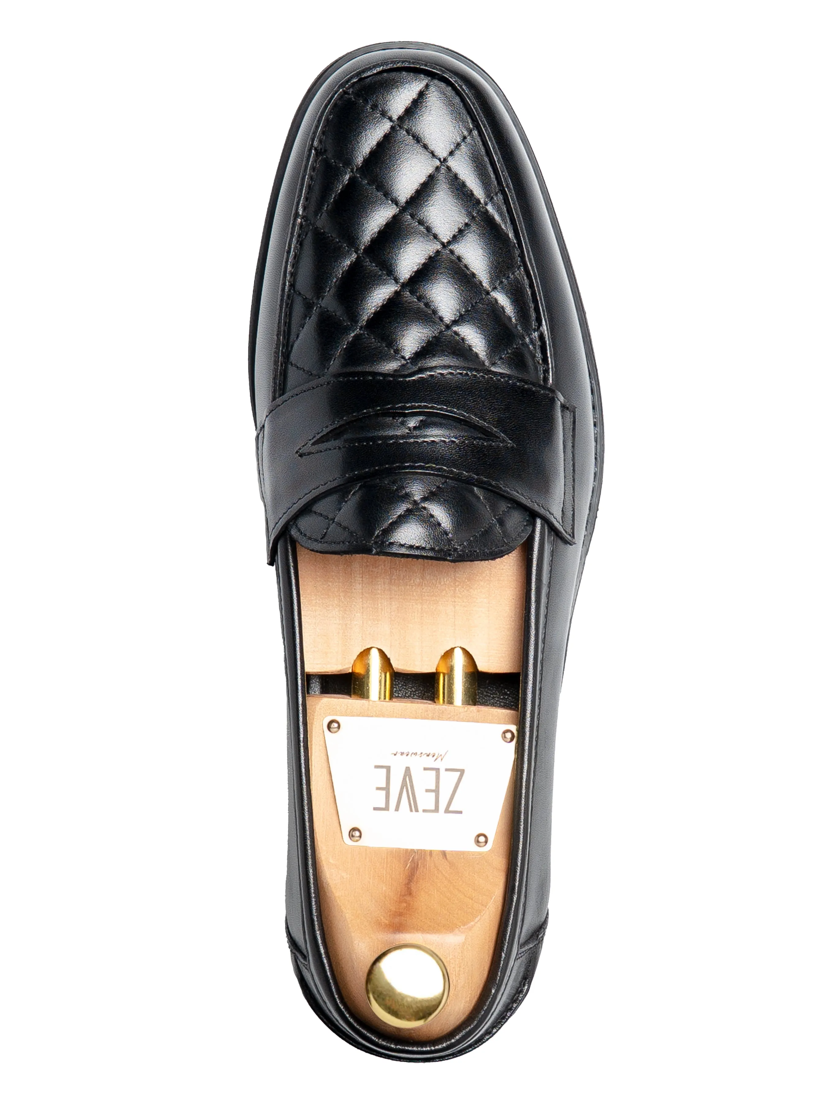 Vadillo Penny Loafer - Solid Black Leather (Eva Combat)