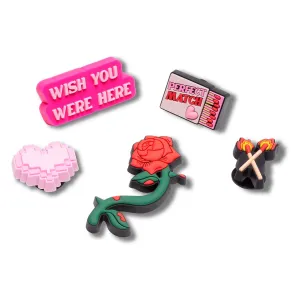 Valentines Girly 5 Jibbitz Pack