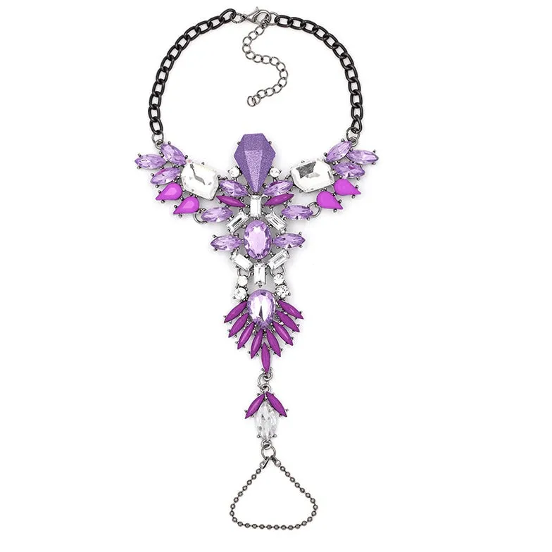 Valkyrie Queen Crystal Rhinestone Ankle Bracelet