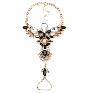 Valkyrie Queen Crystal Rhinestone Ankle Bracelet