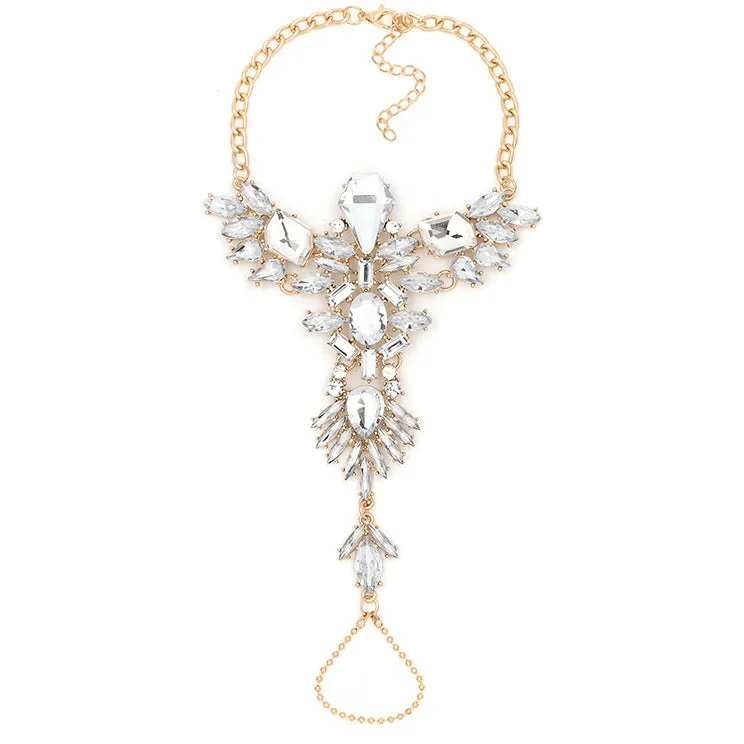Valkyrie Queen Crystal Rhinestone Ankle Bracelet