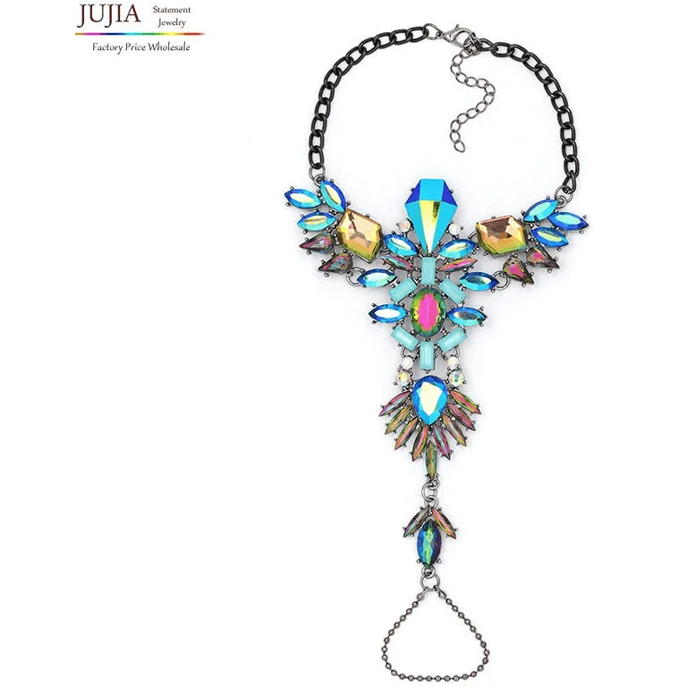 Valkyrie Queen Crystal Rhinestone Ankle Bracelet
