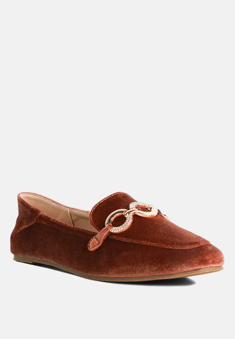Velvet Metal Show Detail Loafers By Ruw