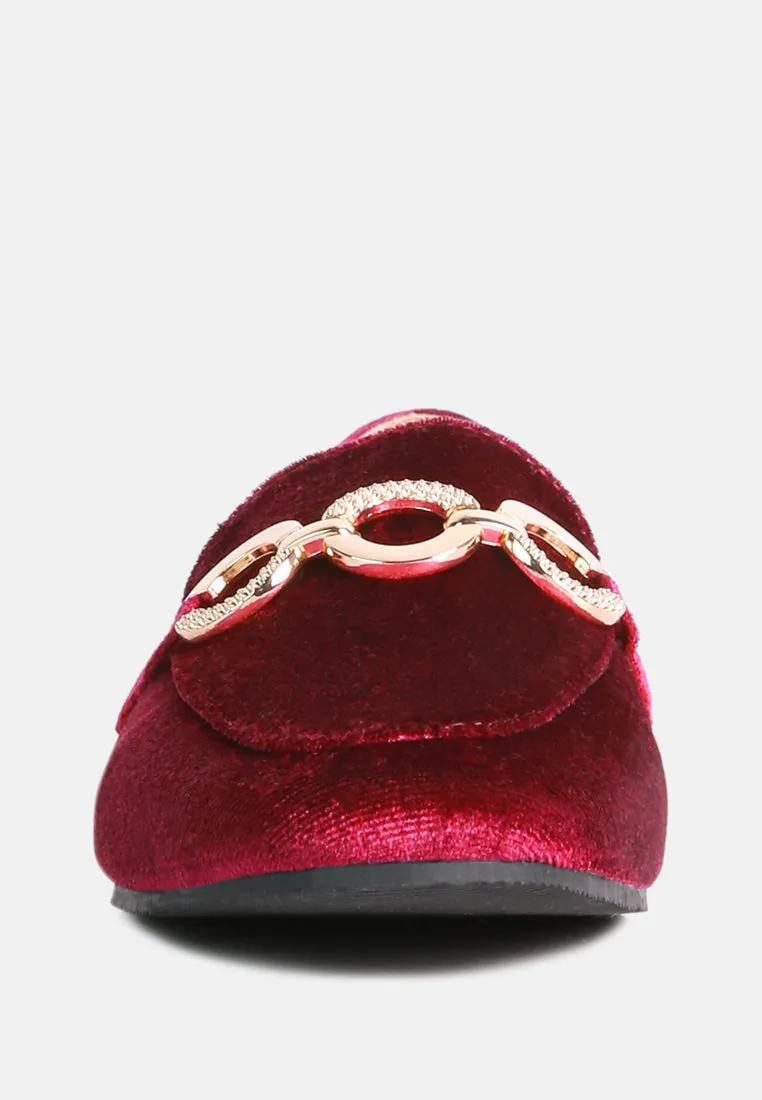 Velvet Metal Show Detail Loafers By Ruw