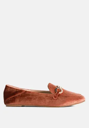 Velvet Metal Show Detail Loafers By Ruw