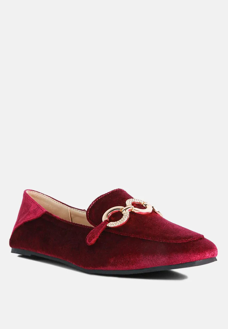 Velvet Metal Show Detail Loafers By Ruw