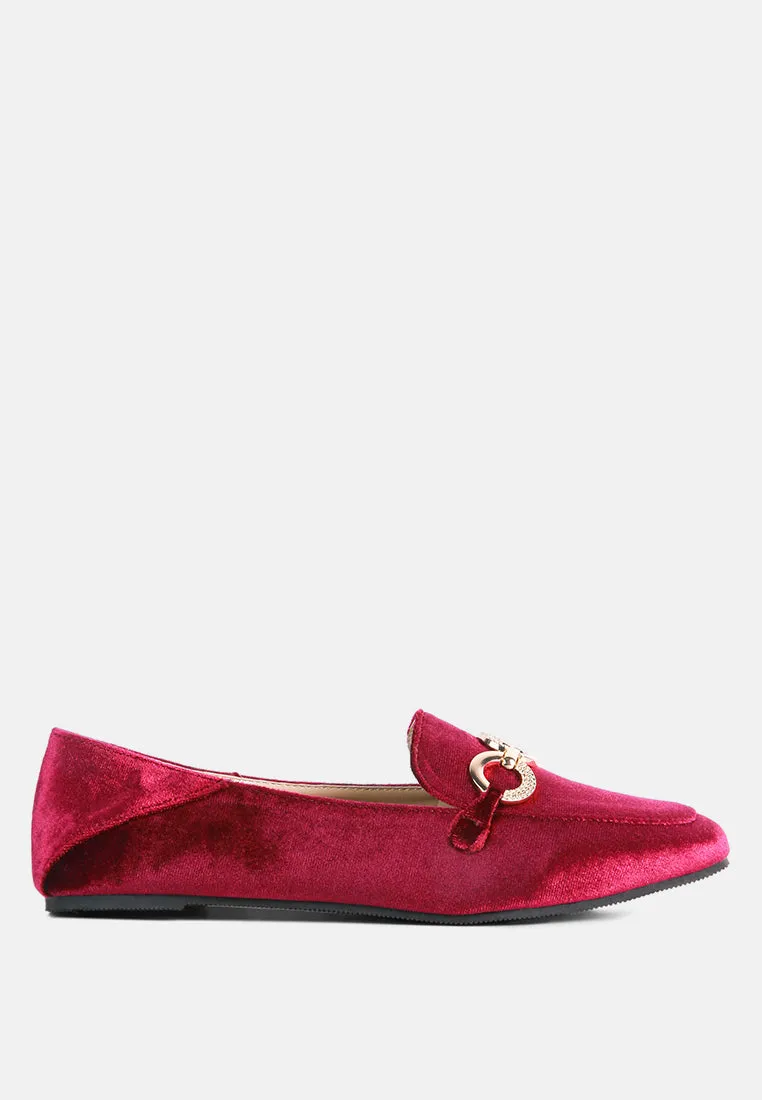 Velvet Metal Show Detail Loafers By Ruw
