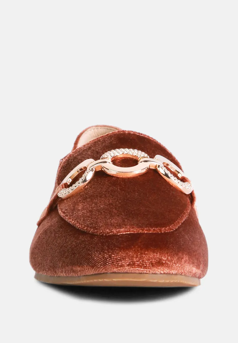 Velvet Metal Show Detail Loafers By Ruw