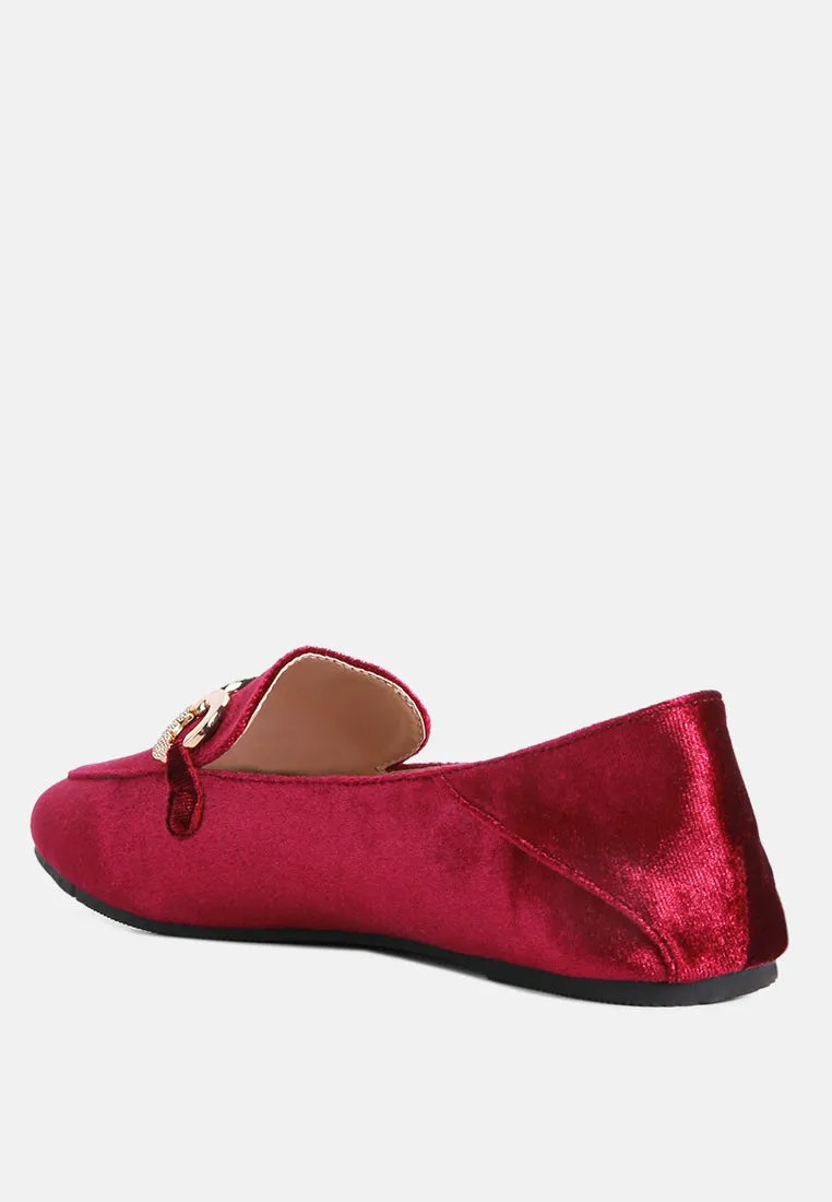 Velvet Metal Show Detail Loafers By Ruw