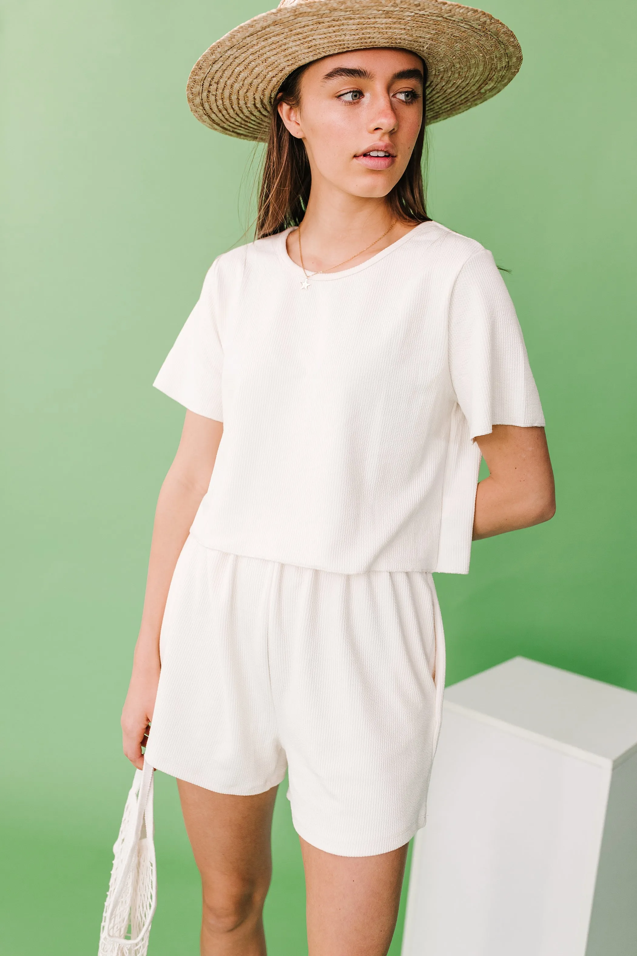 Weekend Girl Set// Cream