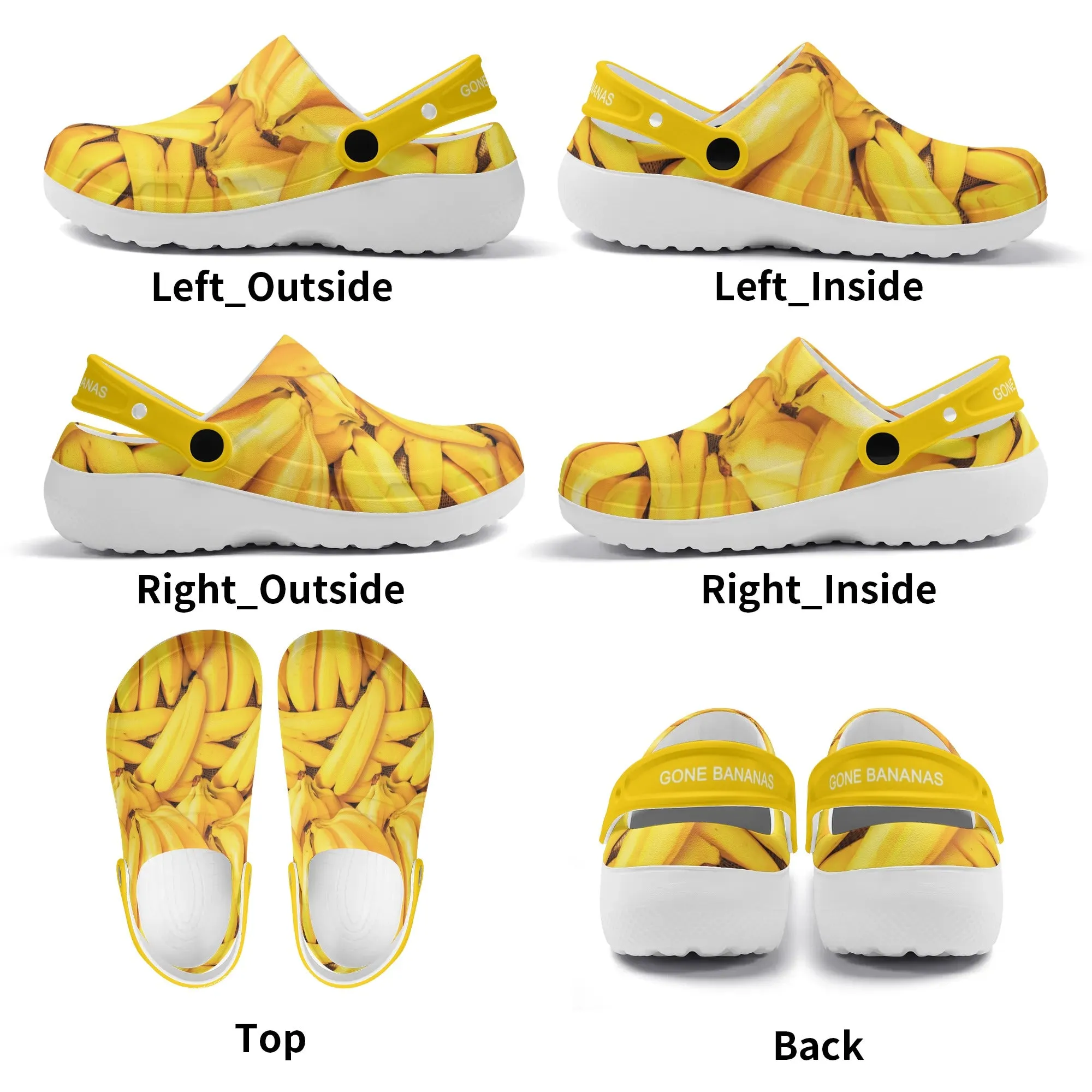 Womens All Season Clogs: Bananas