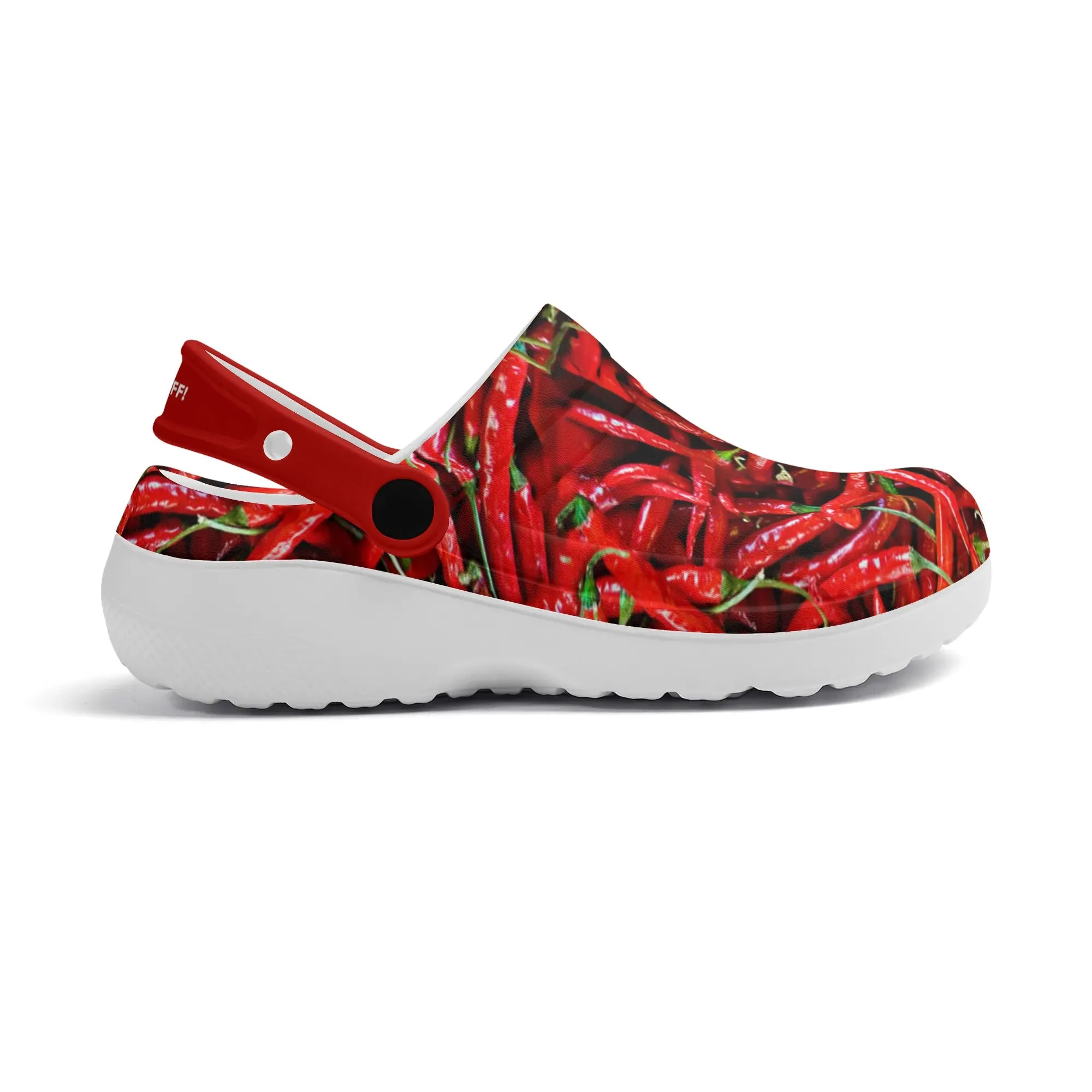Womens All Season Clogs: Chili Peppers