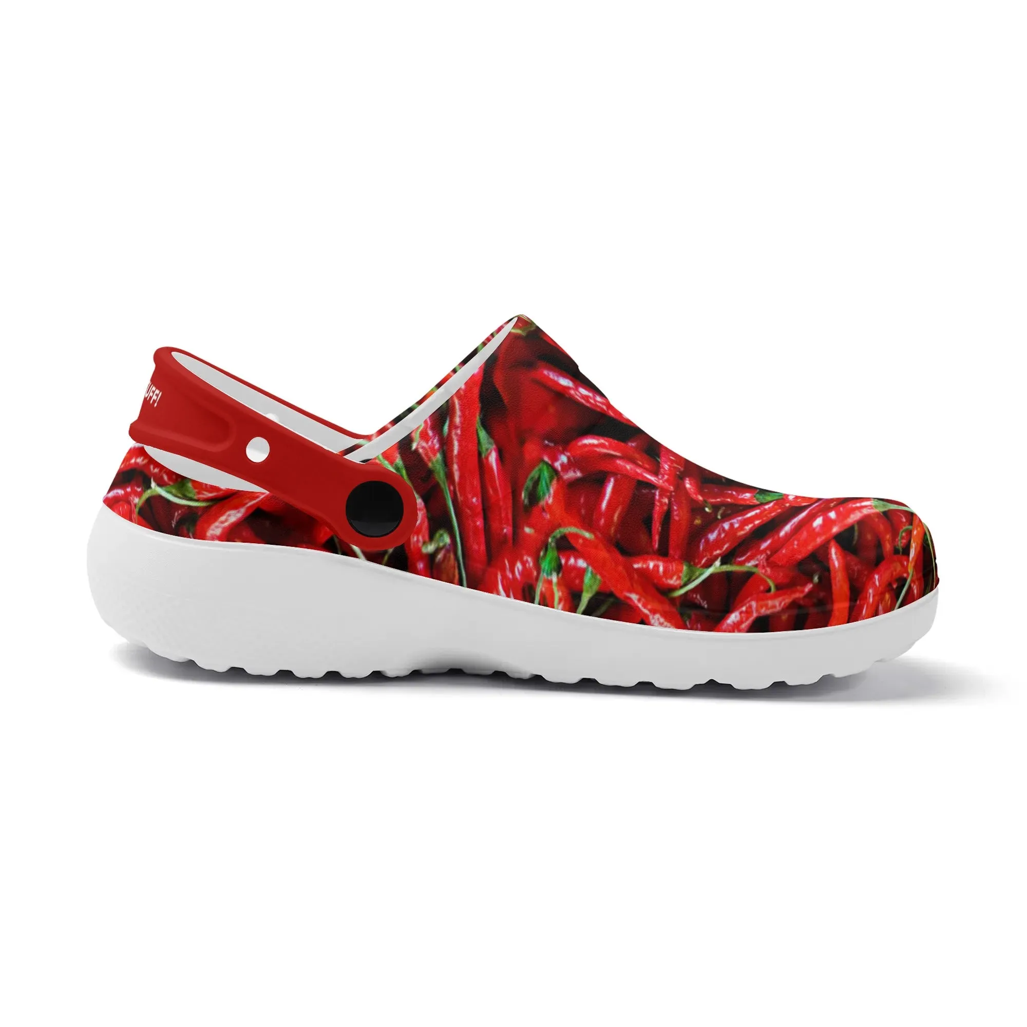 Womens All Season Clogs: Chili Peppers