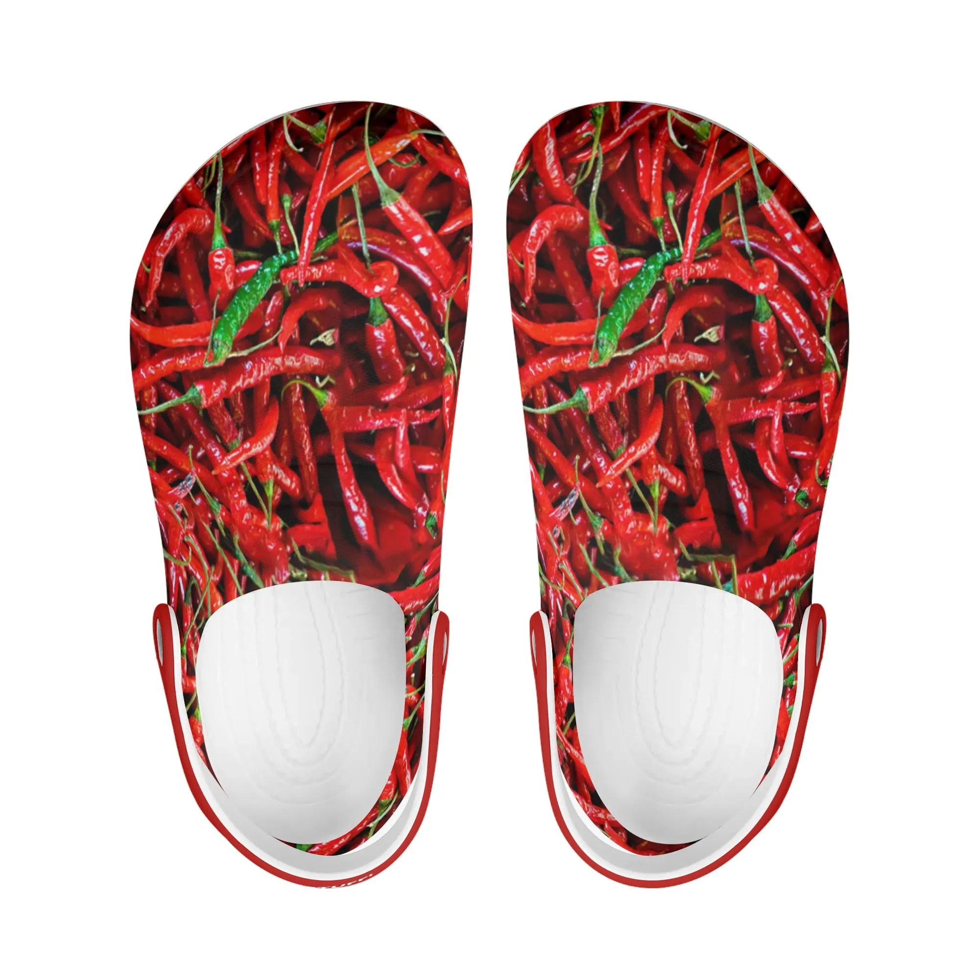 Womens All Season Clogs: Chili Peppers