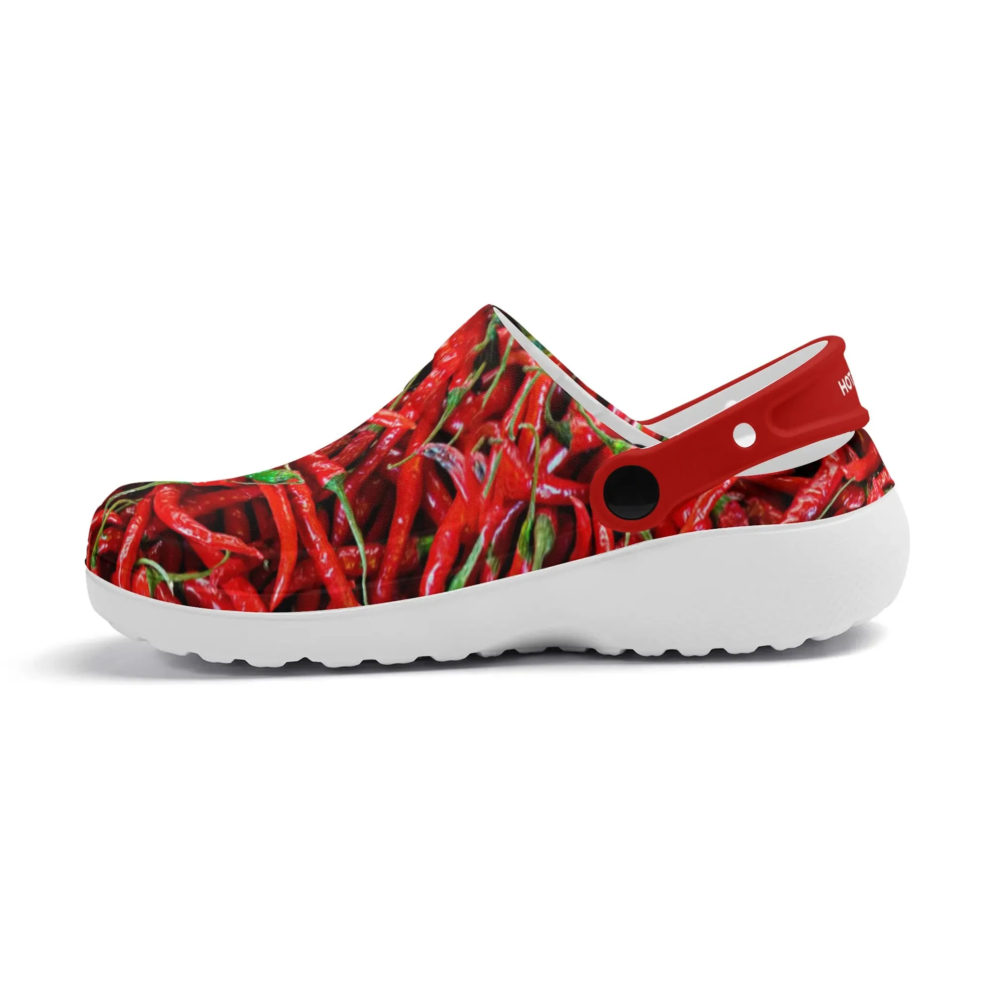 Womens All Season Clogs: Chili Peppers