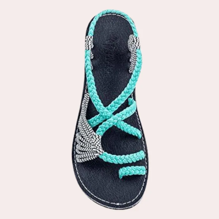 Women's fashionable and vibrant beach sandals
