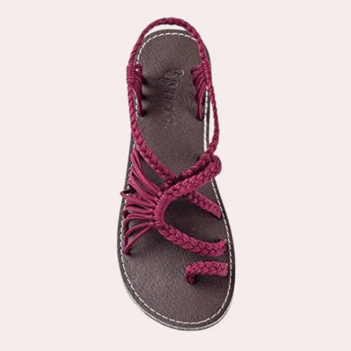 Women's fashionable and vibrant beach sandals