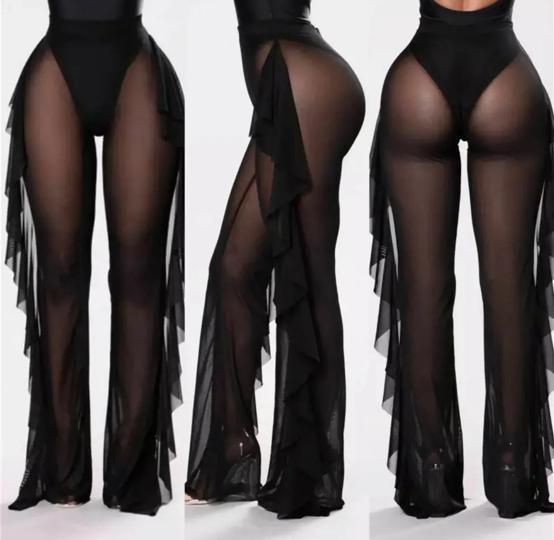 Women’s Swimsuit Coverup Ruffle Pants