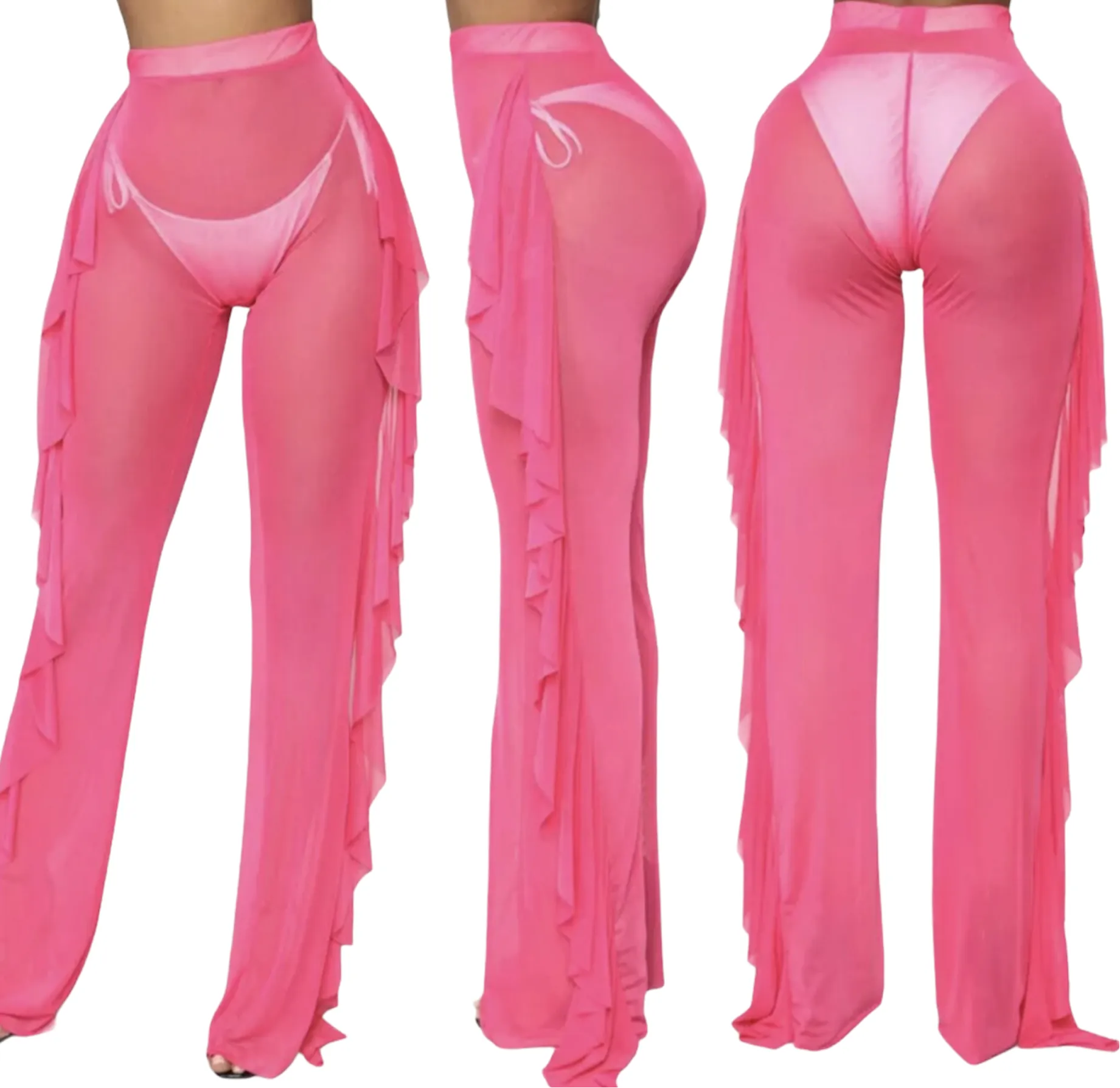 Women’s Swimsuit Coverup Ruffle Pants