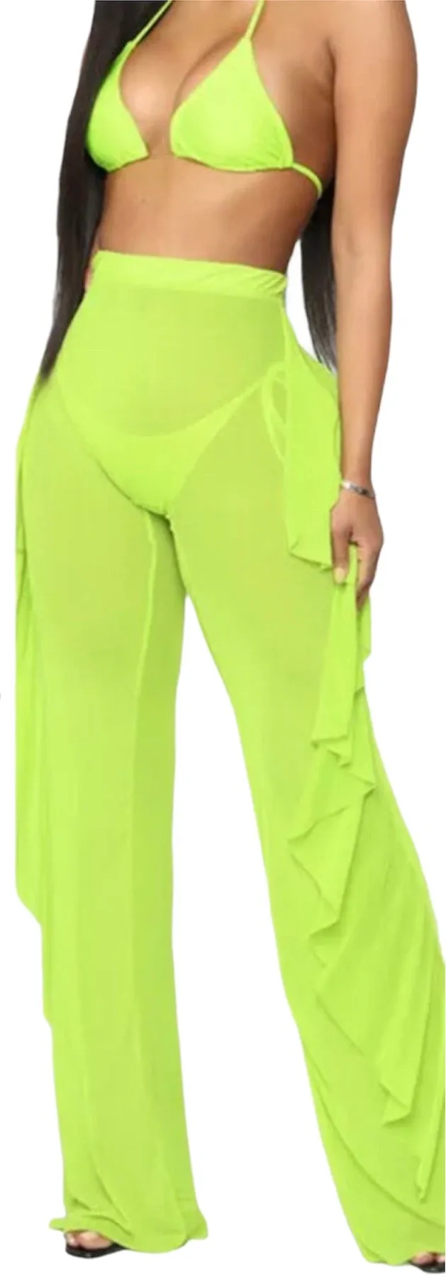 Women’s Swimsuit Coverup Ruffle Pants